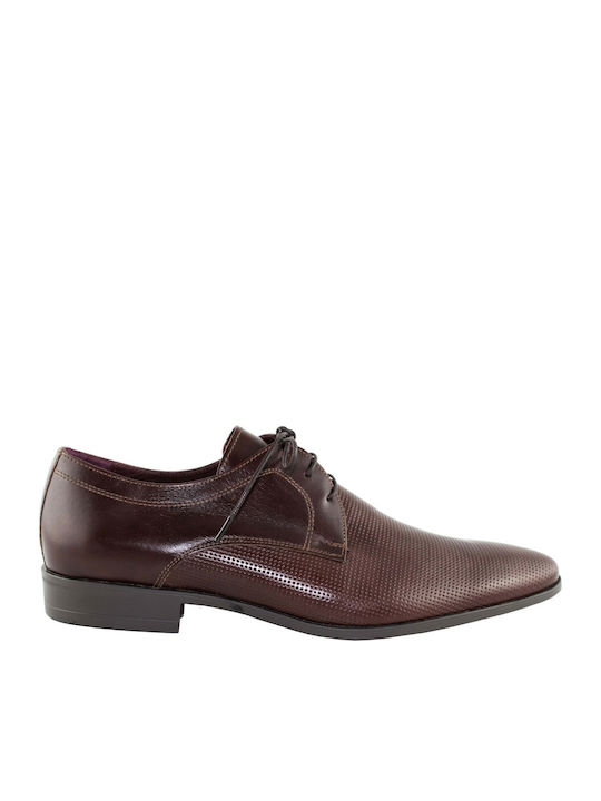 Damiani 205 Men's Leather Dress Shoes Cognac