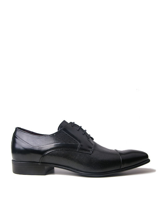 Damiani Men's Leather Dress Shoes Black