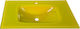 Gloria Glass Form Încorporat Chiuvetă Sticlă 76x46cm Galben
