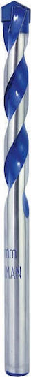 Benman Unicraft Diamond Drill Carbide with Cylindrical Shank for Masonry, Metal, Wood, Glass and Tiles 10x140mm