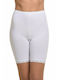 Helios Cotton High-waisted Women's Boxer with Lace White