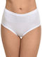 Hochtailliert Damen Boxer Weiß