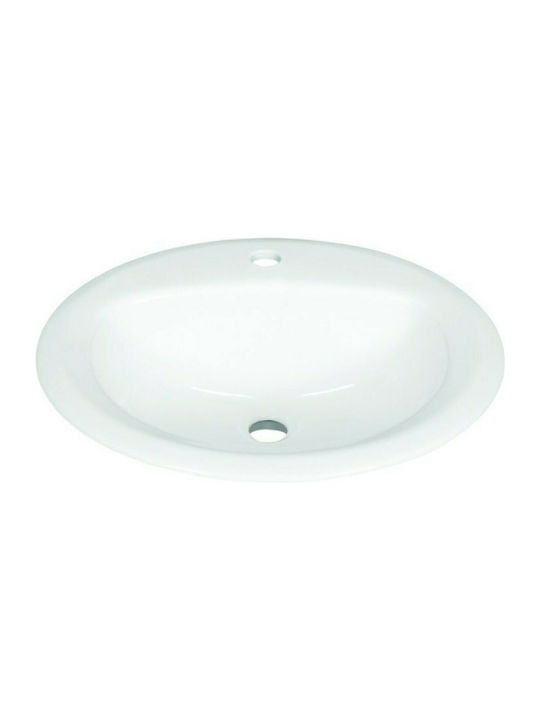 Gloria Raun Undermount Sink Porcelain 51x45x19cm White