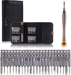 Screwdriver with 25 Interchangeable Tips