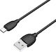 Borofone Regular USB 2.0 to micro USB Cable Μαύρο 1m (Benefit)