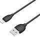 Borofone Regular USB to Lightning Cable Μαύρο 1...