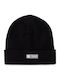 Label Beanie Beanie Knitted in Black color