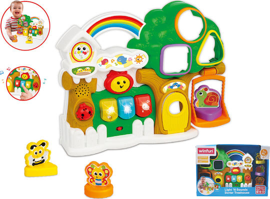 MG Toys Παιχνίδι Στοίβαξης Sorter Treehouse με Φως και Ήχους για 12+ Μηνών
