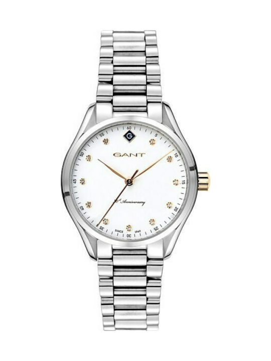 Gant Sharon 70th Anniversary Uhr mit Silber Metallarmband