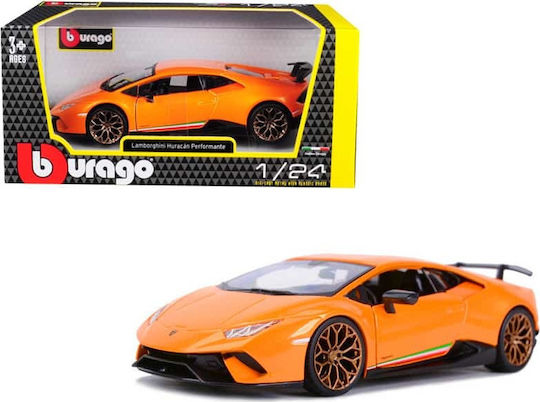 Bburago Lamborghini Lamborghini Huracan Performante Metall Modellfigur Auto Orange im Maßstab 1:24