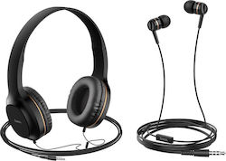 Hoco W24 Enlighten Ενσύρματα On Ear Ακουστικά Μ...