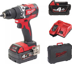 Milwaukee M18 CBLPD-402C Șurubelniță cu percuție Mașină de găurit Baterie Fără perii 18V 2x4Ah 4933464537