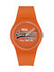 Superdry Urban Original Ανδρικό Ρολόι 38mm Μπαταρίας με Πορτοκαλί Καουτσούκ Λουράκι