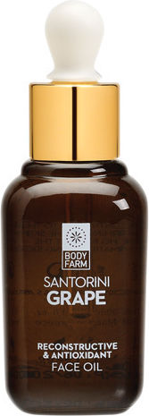 Bodyfarm Santorini Λάδι Προσώπου με Βιταμίνη Ε για Ενυδάτωση & Αντιγήρανση Grape 30ml