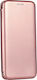 Книга Изкуствена кожа Розово злато (Nokia 4.2)