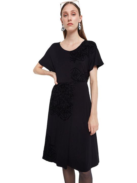 Desigual Summer Mini Dress Black 19WWVKB2-2000