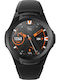 Ticwatch S2 47mm Αδιάβροχο Smartwatch με Παλμογράφο (Μαύρο)