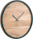 Polihome Adnan Wall Clock Wooden Beige Ø40cm