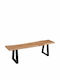 Rama Dining Room Bench with Wooden Surface Brown 178x45x45cm