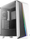 Aerocool Cylon Pro Tempered Glass Gaming Midi Tower Computer Case with Window Panel and RGB Lighting White