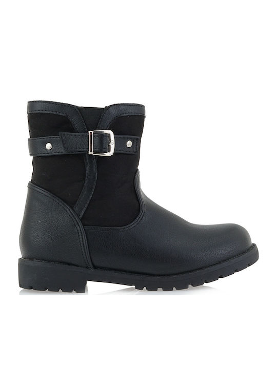 Kids Boots with Zipper Black