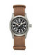 Hamilton Khaki Field Ανδρικό Ρολόι 38mm Μπαταρίας με Καφέ Δερμάτινο Λουράκι