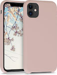 KWmobile Flexible Umschlag Rückseite Silikon Rosa (iPhone 11) 49724.10