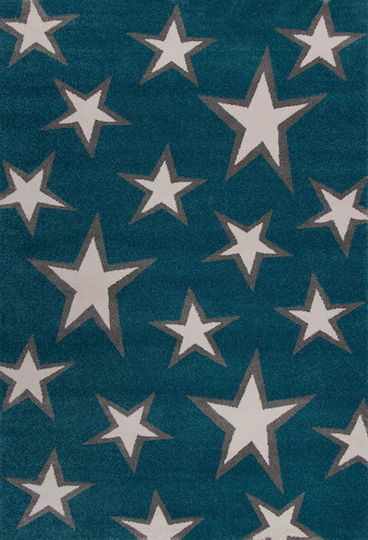 Polcarpet 1589 Kinder Teppich Sterne Turquoise 200x290cm Polcarpet 1589 Kinder Teppich Sterne Turquoise 200x290cm