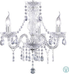Trio Lighting Лустер Полилей със Свещници Прозрачен