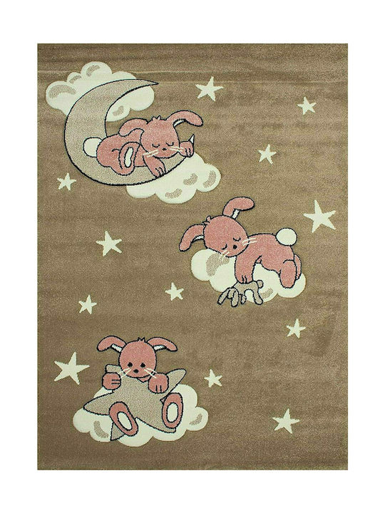 Koulis Carpets 1366A Παιδικό Χαλί Σύννεφα Καφέ 200x290cm Πάχους 13mm