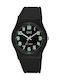 Q&Q Herrenuhr 40mm Batterie mit Schwarz Kautschukarmband