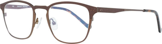 Hackett Men's Metal Brown Prescription Eyeglass Frame HEB1629-149