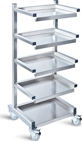 +DM Τροχήλατο Τραπεζάκι Krankenpflege B60xT40xH130cm D-51