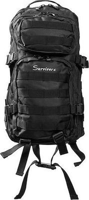 Survivors 00668 Military Backpack Backpack in Black Color 30lt 00668