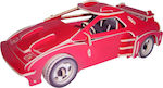 Anelixi Wooden Construction Toy Ferarri Έγχρωμη