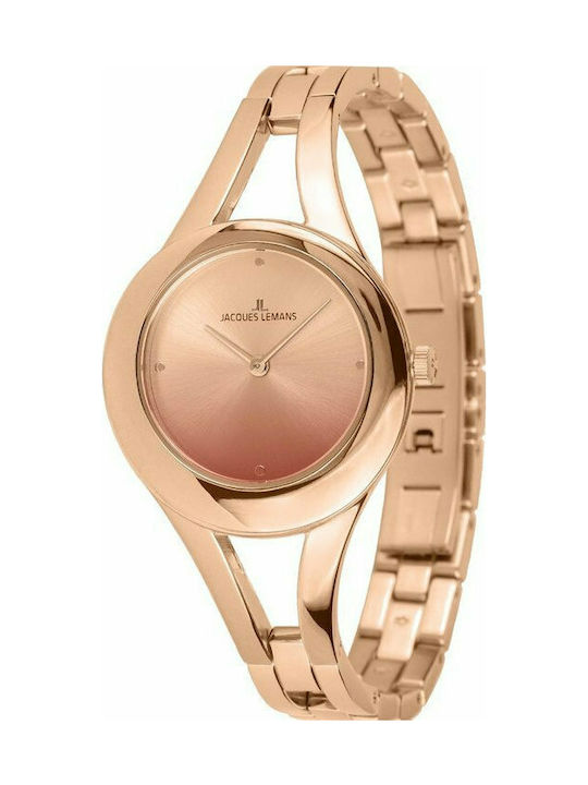 Jacques Lemans Paris Uhr mit Rose Gold Metallarmband