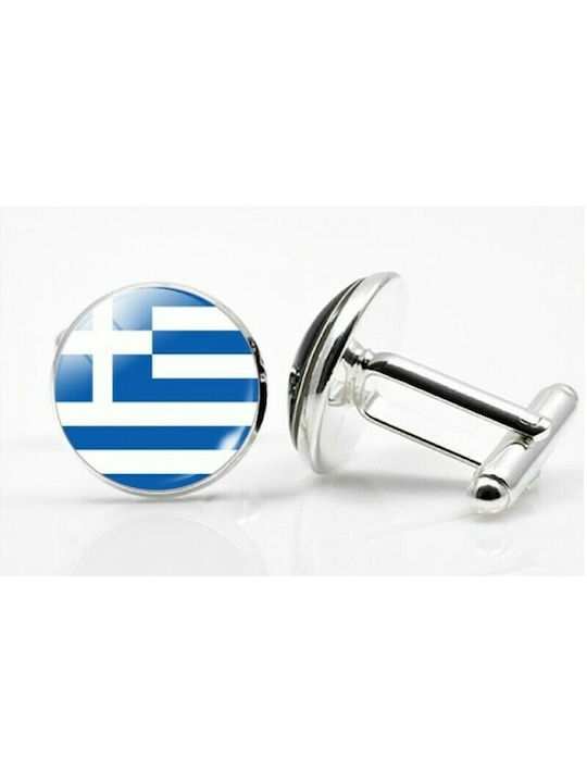 EPIC CUFFLINK 18 Manschettenknöpfe aus Metall griechische Flagge