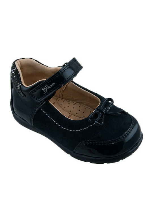 Geox Kids Anatomic Ballerinas with Hoop & Loop Closure Navy Blue B7451A 022HH C4422