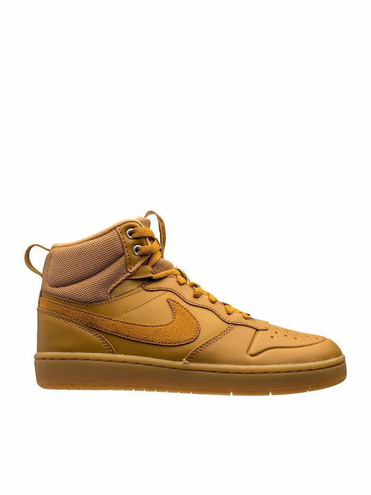 Court Borough Mid 2 Boot Jr Παιδικά Sneakers High Wheat / Wheat Gum Med Brown