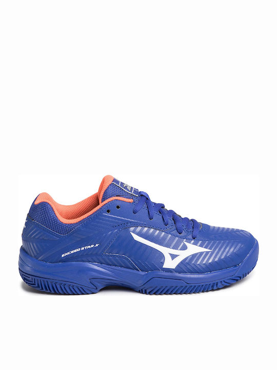 Mizuno Exceed Star Kids Sports Shoes Tennis with Laces Blue