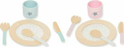 Jabadabado Cooking Toy / Kitchen Utensils Σετ Σερβιρίσματος made of Wood for 2+ Years Old 8pcs