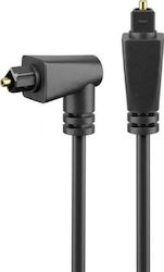 Powertech Optical Audio Cable TOS male - TOS male Μαύρο 1m (CAB-O010)