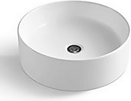 KLP Hola Aufgesetztes Waschbecken Porzellan 40x40x16cm Weiß KLP Hola Aufgesetztes Waschbecken Porzellan 40x40x16cm Weiß