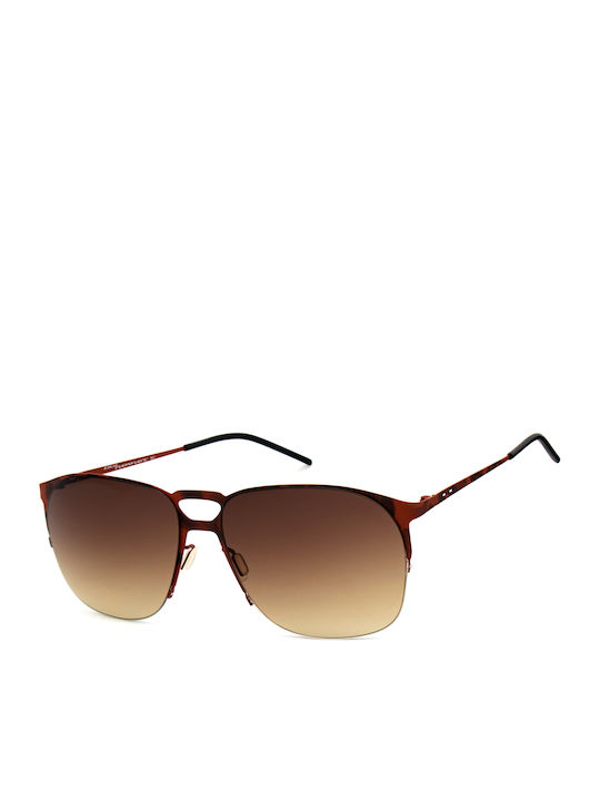 Italia Independent Sunglasses Brown with Metal Frame
