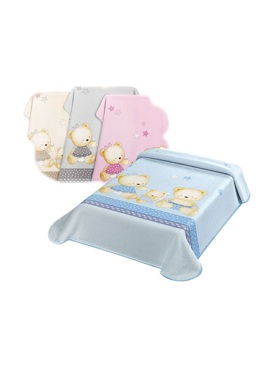 Belpla Blanket Spanish Cot Ster 665 Velvet Pink 110x140cm