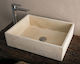 Tema Rock Vessel Sink Stone 52x38x14cm Beige