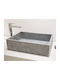 Tema Einbau Steinwaschbecken 52x38x14cm Grau