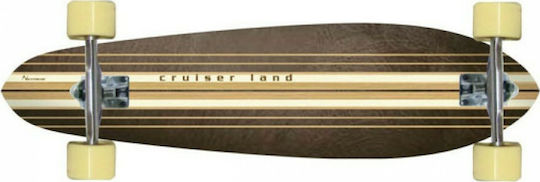 Toorx Kicktail Cruiser Land Complete Longboard Καφέ