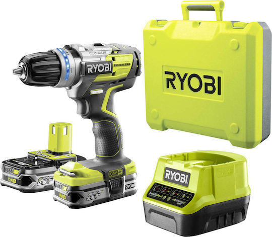 Ryobi R18DDBL-225B Δραπανοκατσάβιδο Μπαταρίας Brushless 18V 2x2.5Ah