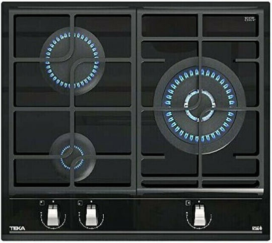 Teka GZC 63310 XBN Gas Cooktop Autonomous 60x51εκ.